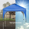 6.6' x 6.6' Outdoor Pop-up Canopy Tent Height Adjustable with Roller Bag