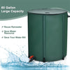 60 Gallon Gallon Collapsible Rain Barrel Portable Rainwater Storage Tank Fold Rainwater Collection Bucket with Spigot Water Storage Container