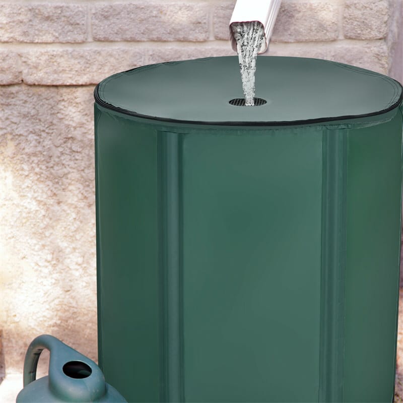 60 Gallon Portable Collapsible Rain Barrel Water Collector Tank Water Storage