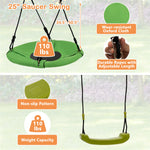 660 lbs Kids Swing Sets 7-in-1 Heavy Duty Backyard Swing Set Outdoor Playset with 2 Swings Glider Basketball Hoop Slide Gym Rings