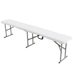 6 Feet Portable Outdoor Folding Picnic Bench Seat with 550lbs Capacity & Carrying Handle