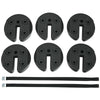 6Pcs Canopy Weights 30lbs Water Sand Filled Weight Plates for Gazebo Tent Shade Umbrella with No-Pinch Design