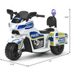 Kids Ride On Police Motorcycle 6V Battery Powered 3-Wheel Motorcycle Trike with Headlight Police Light