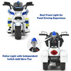 Kids Ride On Police Motorcycle 6V Battery Powered 3-Wheel Motorcycle Trike with Headlight Police Light