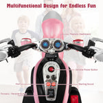 Kids Ride-On Motorcycle, 3-Wheel 6V Battery Powered Chopper Motorcycle with Headlight & Horn, ASTM-Certified Electric Toy for Boys & Girls Gifts