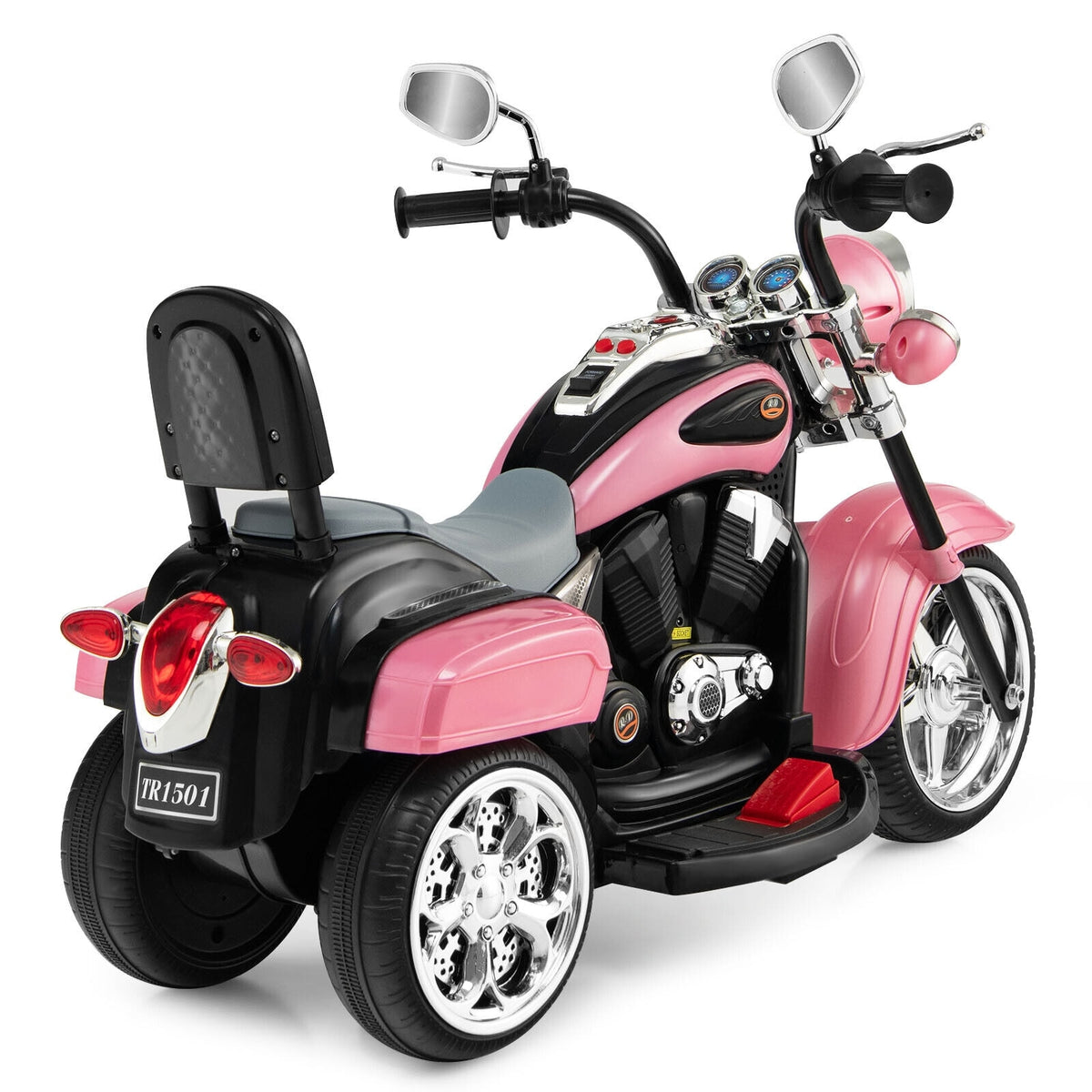 Kids Ride-On Motorcycle, 3-Wheel 6V Battery Powered Chopper Motorcycle with Headlight & Horn, ASTM-Certified Electric Toy for Boys & Girls Gifts