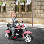 Kids Ride-On Motorcycle, 3-Wheel 6V Battery Powered Chopper Motorcycle with Headlight & Horn, ASTM-Certified Electric Toy for Boys & Girls Gifts