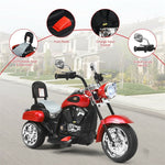 Kids Ride-On Motorcycle, 3-Wheel 6V Battery Powered Chopper Motorcycle with Headlight & Horn, ASTM-Certified Electric Toy for Boys & Girls Gifts