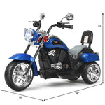 Kids Ride-On Motorcycle, 3-Wheel 6V Battery Powered Chopper Motorcycle with Headlight & Horn, ASTM-Certified Electric Toy for Boys & Girls Gifts