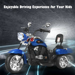 Kids Ride-On Motorcycle, 3-Wheel 6V Battery Powered Chopper Motorcycle with Headlight & Horn, ASTM-Certified Electric Toy for Boys & Girls Gifts