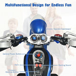 Kids Ride-On Motorcycle, 3-Wheel 6V Battery Powered Chopper Motorcycle with Headlight & Horn, ASTM-Certified Electric Toy for Boys & Girls Gifts