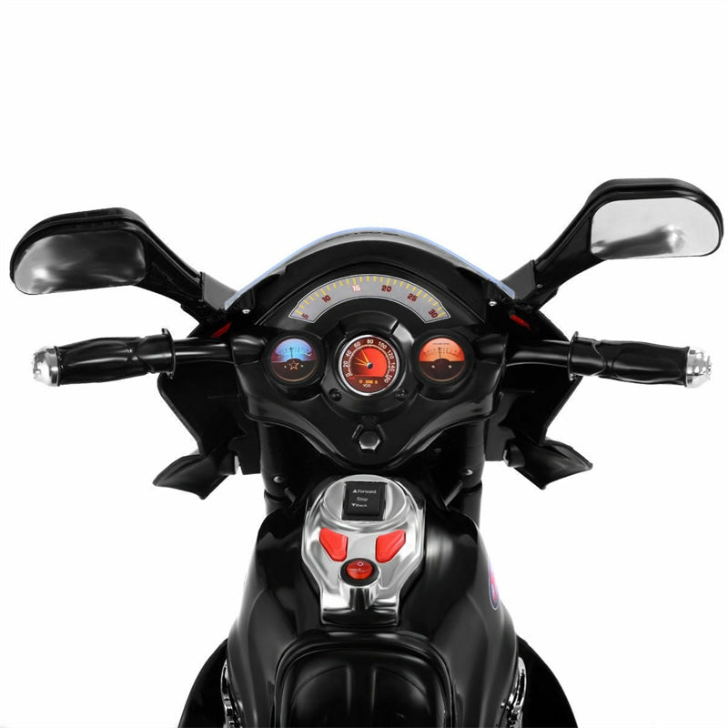 6V Kids Ride-On Motorcycle, Battery Powered 3-Wheel Motorcycle with LED Headlights, Music, Storage Trunk, Electric Motorcycle Toy for Boys/Girls