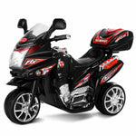 6V Kids Ride-On Motorcycle, Battery Powered 3-Wheel Motorcycle with LED Headlights, Music, Storage Trunk, Electric Motorcycle Toy for Boys/Girls