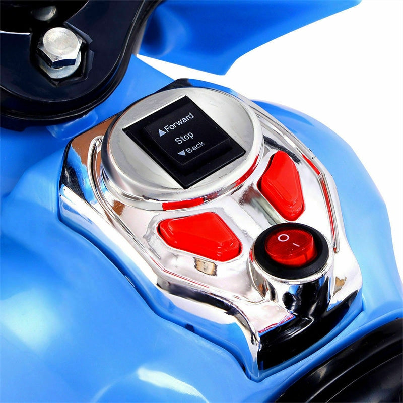 6V Kids Ride-On Motorcycle, Battery Powered 3-Wheel Motorcycle with LED Headlights, Music, Storage Trunk, Electric Motorcycle Toy for Boys/Girls