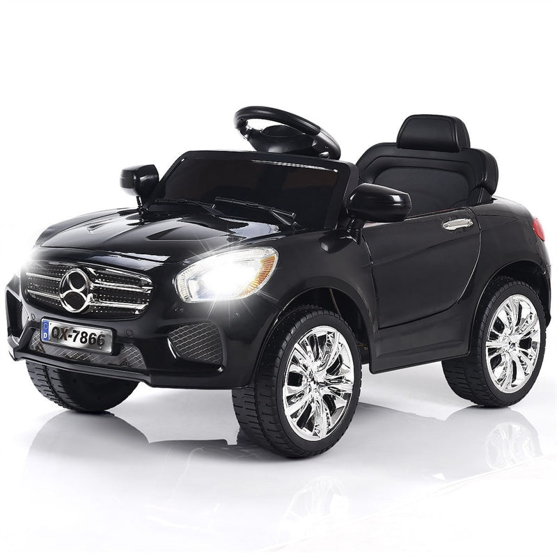 Kids Ride On Car 6V Battery Powered Electric Vehicle with Remote Control & LED Lights MP3