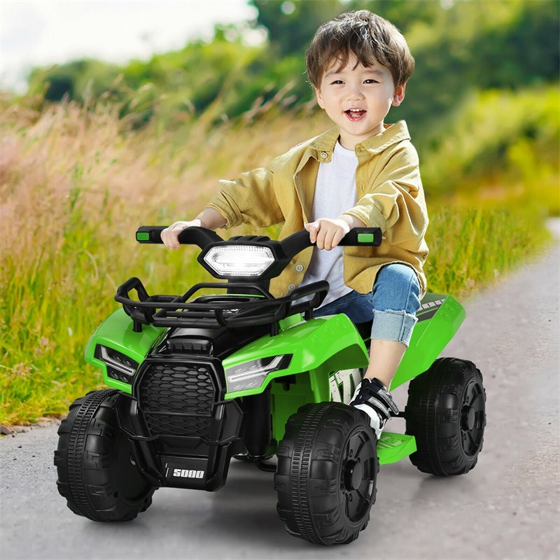 6V Kids Electric Ride On ATV Quad Car with LED Light and MP3
