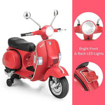 6V Kids Ride on Vespa Scooter Electric Motorcycle with Music and Lighting Effects