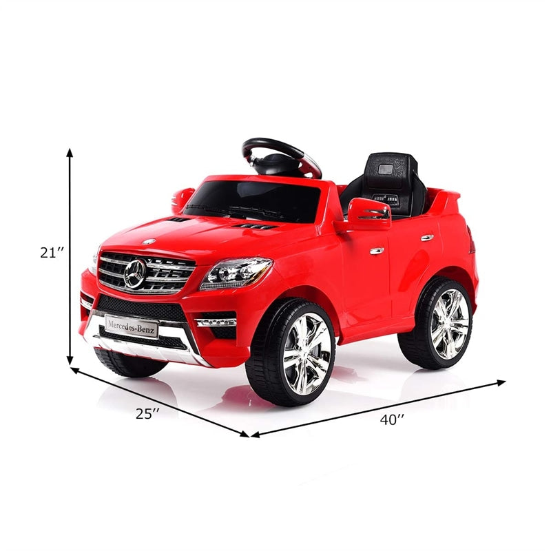Kids Ride on Car 6V Licensed Mercedes Benz ML350 Battery Powered Electric Vehicle with Remote Control