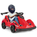 Electric Go Kart 6V Battery Powered Kids Ride-on Race Car 4 Wheel Formula Racer with Remote Control & Music