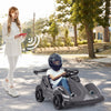 Kids Electric Go Kart 6V Battery Powered Ride-on Race Car 4 Wheel Formula Racer with Remote Control & Music