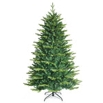 6ft  Pre-lit Artificial Christmas Tree APP Controlled Hinged Xmas Tree with 420 Color Changing LED Lights & Folding Metal Stand