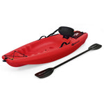 6ft Sit-On-Top Youth Kayak Kids Kayak with Paddle and Folding Backrest