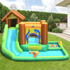 7 in 1 Kids Inflatable Water Slide Bounce House Splash Pool without Blower