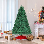 7.5FT Pre-Lit Hinged Spruce PVC Artificial Christmas Tree with 400 LED Lights