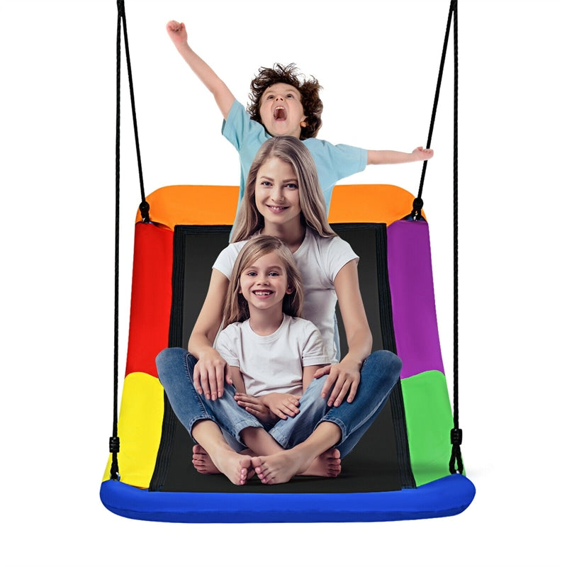 700 lbs Giant 60" Skycurve Platform Saucer Tree Swing for Kids & Adults