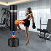 70" Freestanding Punching Bag 220lbs Pre Filled Heavy Boxing Bag Adult Kickboxing Bag with Stand, Gloves & Suction Cup Base