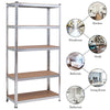 5-Tier Steel Freestanding Shelving Unit 72 Inch Adjustable Garage Storage Rack Open Display Shelf Unit