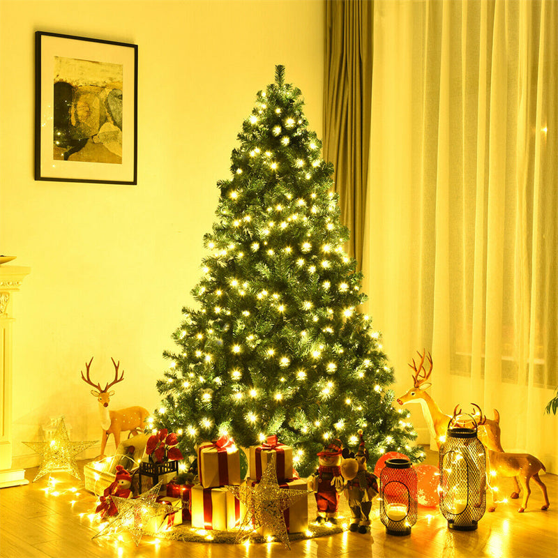 7 ft PVC Artificial Christmas Tree with LED Lights
