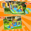 7 In 1 Kids Inflatable Water Slide Park Backyard Bounce House with 735W Air Blower