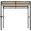 7' x 4.5' Outdoor Grill Gazebo Patio Garden BBQ Canopy Shelter with Serving Shelf & Storage Hooks