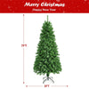 7ft Fiber Optic Christmas Tree PreLit Spruce Artificial Xmas Tree with Solid Metal Stand