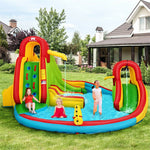 Inflatable Water Slide, 16x14FT Kids Mega Water Park with Dual Racing Slide, Large Splash Pool, Climbing Wall & Water Cannon for Backyard Party Gifts