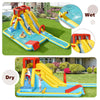 7 in 1 Kids Inflatable Water Slide Double Long Slide Bouncer Park without Air Blower