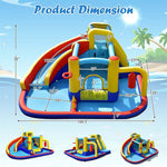 7 in 1 Kids Giant Inflatable Pool Water Slide Bounce House Jumping Castle Combo without Blower