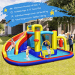 7 in 1 Kids Giant Inflatable Pool Water Slide Bounce House Jumping Castle Combo without Blower