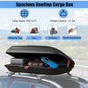 8.83 Cubic Ft Heavy Duty Hard Shell Rooftop Cargo Carrier Car Roof Box with Security Keys