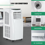 8000 BTU Portable Air Conditioner with Sleep Mode Dehumidifier Function Remote Control