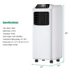 9000 BTU Portable Air Conditioner Energy-Saving 3-in-1 Air Cooler with Built-in Dehumidifier, Fan & Remote Control for Home Office