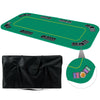 80" x 36" Folding 8 Player Deluxe Texas Poker Table Top with Carrying Bag