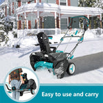 40V 20" Cordless Snow Blower Snow Thrower with 2 x 4.0 Ah Li-ion Battery Charger Dual LED Lights