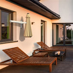 8 FT Wall Mounted Patio Umbrella Tilting Outdoor Umbrella Sunshade Umbrella with Adjustable Pole & Wind Vent - Bestoutdor