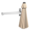 8 FT Wall Mounted Patio Umbrella Tilting Outdoor Umbrella Sunshade Umbrella with Adjustable Pole & Wind Vent