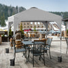 8' x 8' Outdoor Pop-up Canopy Tent Height Adjustable with Roller Bag