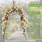 Gothic Metal Rose Arch Garden Arbor Outdoor Wedding Arch Pergola Arbor for Climbing Plant
