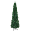 8ft PVC Artificial Christmas Tree Holiday Decor Slim Pencil Xmas Tree with Foldable Metal Stand