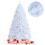 8ft White Iridescent Tinsel Artificial Christmas Tree with 1636 Branch Tips